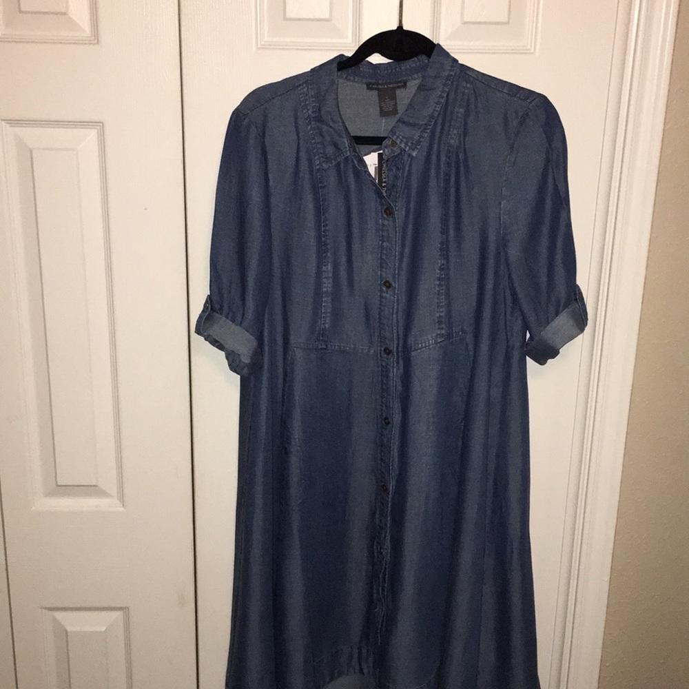 CHELSEA & THEODORE DENIM DRESS